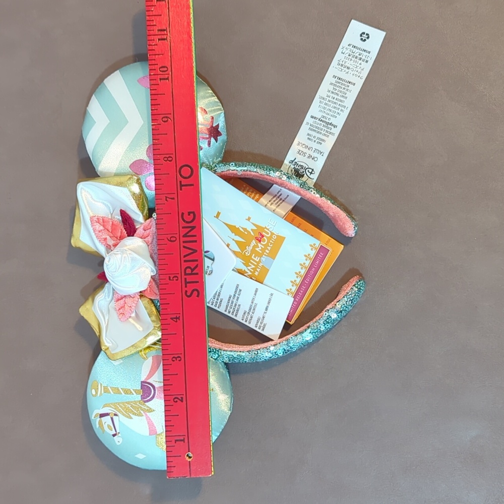 Disney Minnie Mouse Ears Headband King Arthurs Carousel 7/12 The Main Attraction - Picture 10 of 10